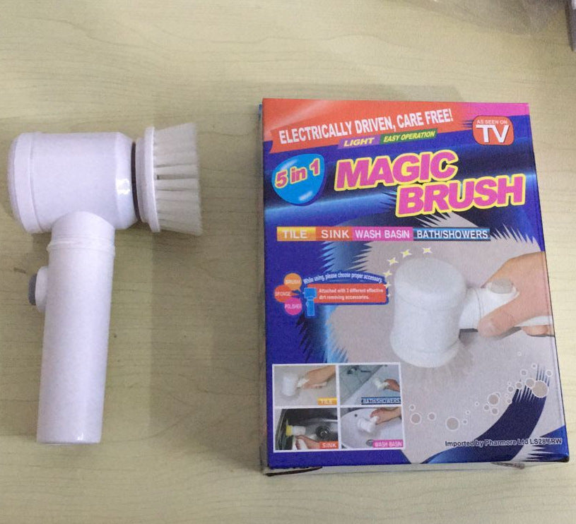 Electric Cleaning Brush Magic Brush Electric Bathtub Brush Housework 5 In 1