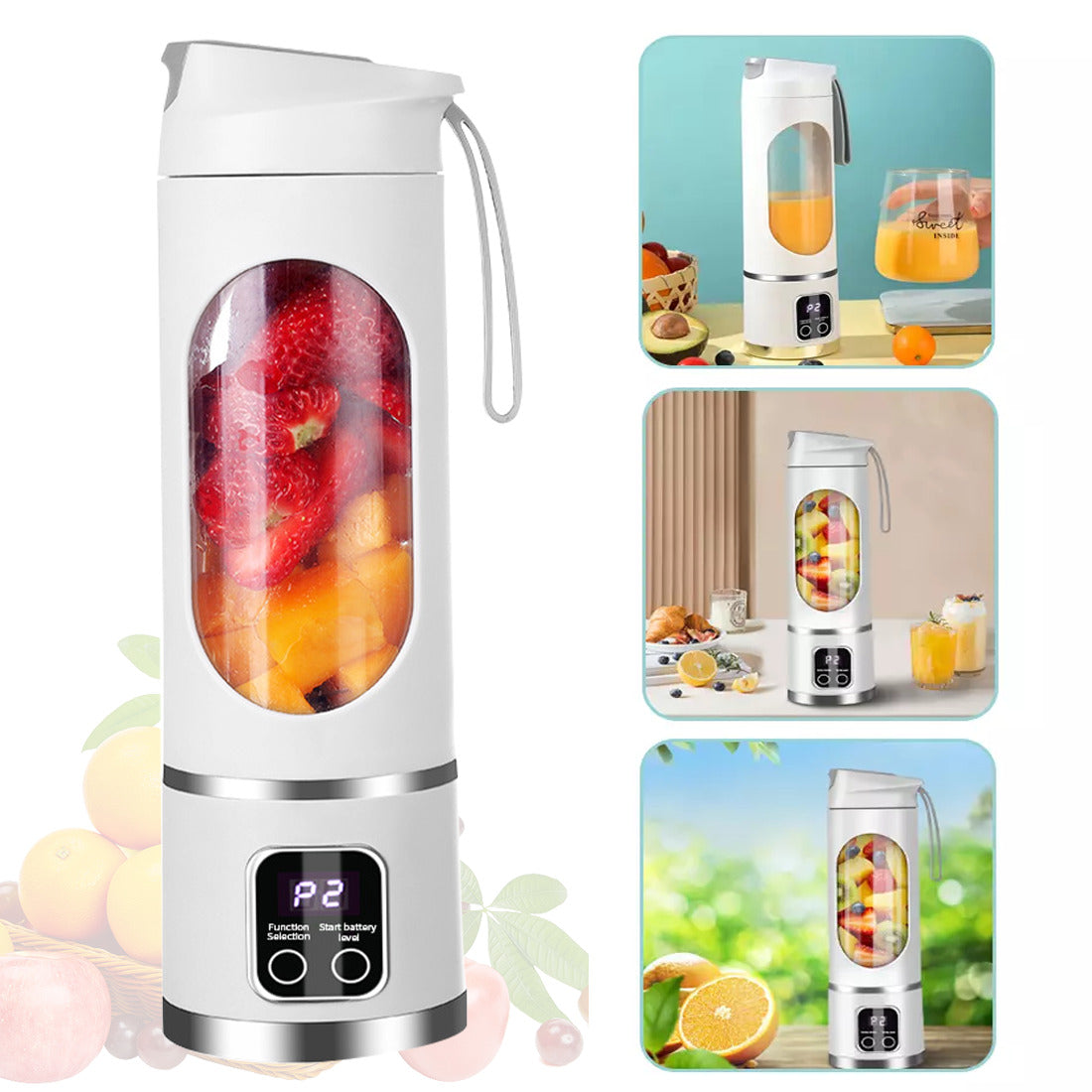 Portable Blender- Rechargeable Smoothie Blender Maker 450ml